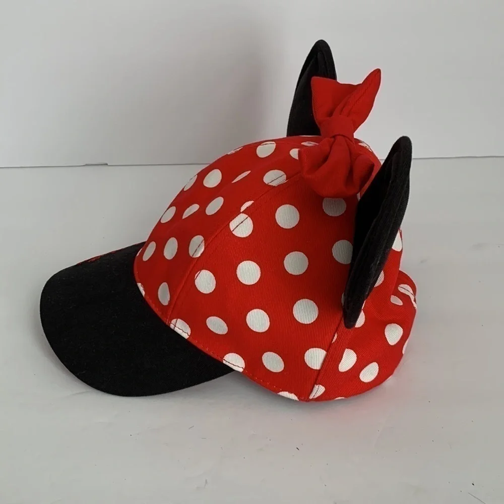 Disney Parks Youth Minnie Mouse SnapBack Baseball Hat Red